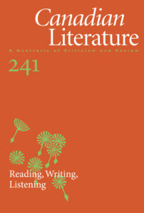 Canadian Literature Issue 241